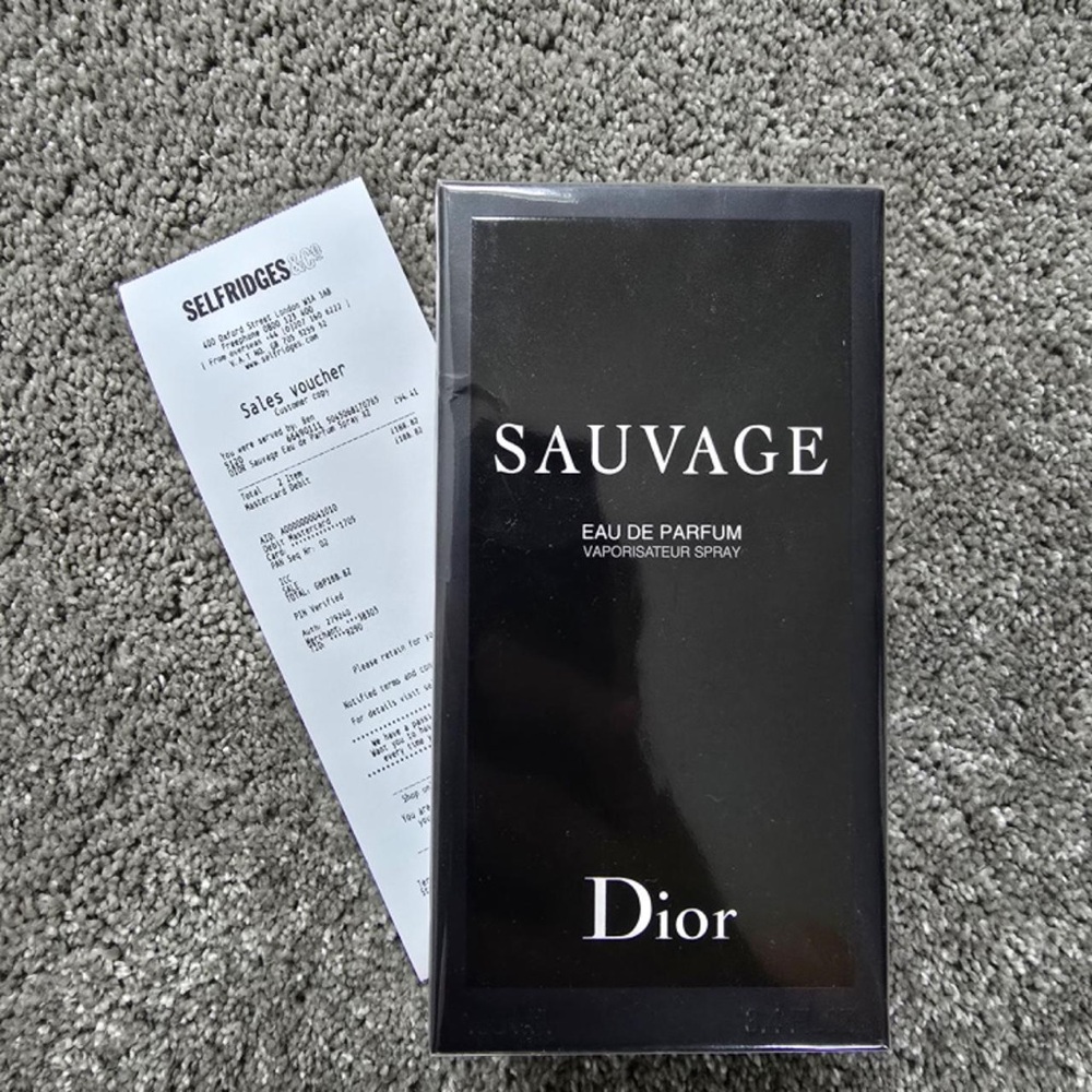 Dior Sauvage Eau de Parfum in Black 9/10 condition dm for further info
